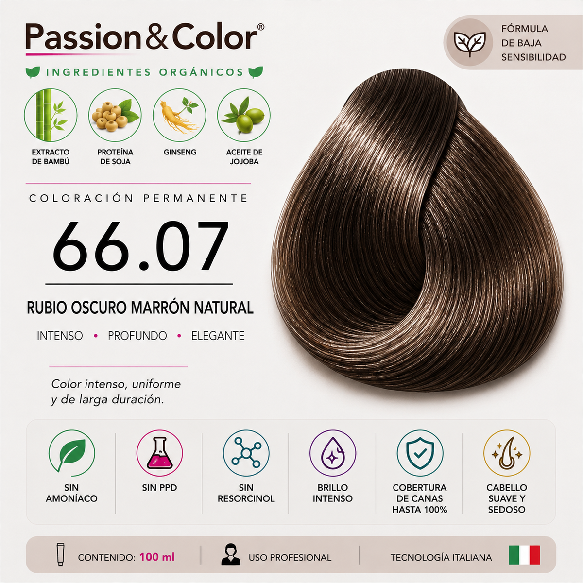 66.07 RUBIO OSCURO BROWN