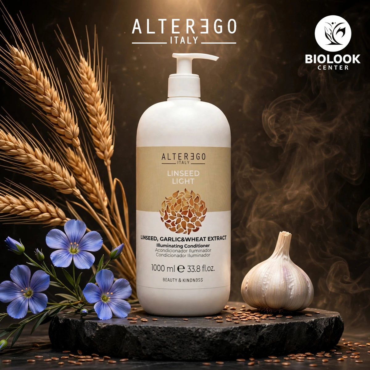 Acondicionador Iluminador Linseed Light 1000 ml – Nutrición y Brillo Profesional