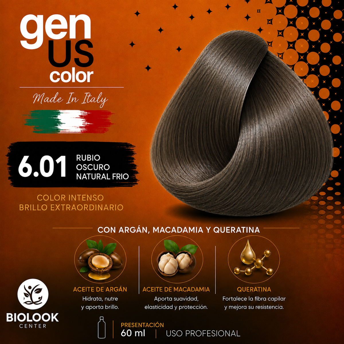 6.01 Rubio Oscuro Natural Frio. GenUs Color