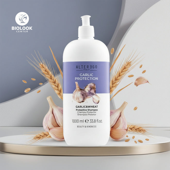 Shampoo Ajo. Protege y Fortalece la fibra capilar
