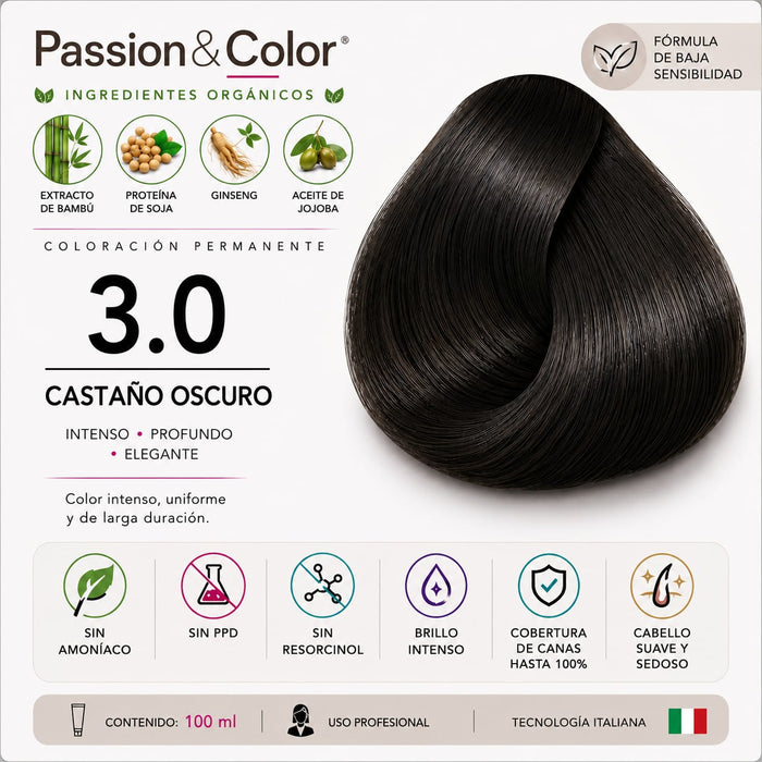 3.0 CASTAÑO OSCURO. Passion & Color