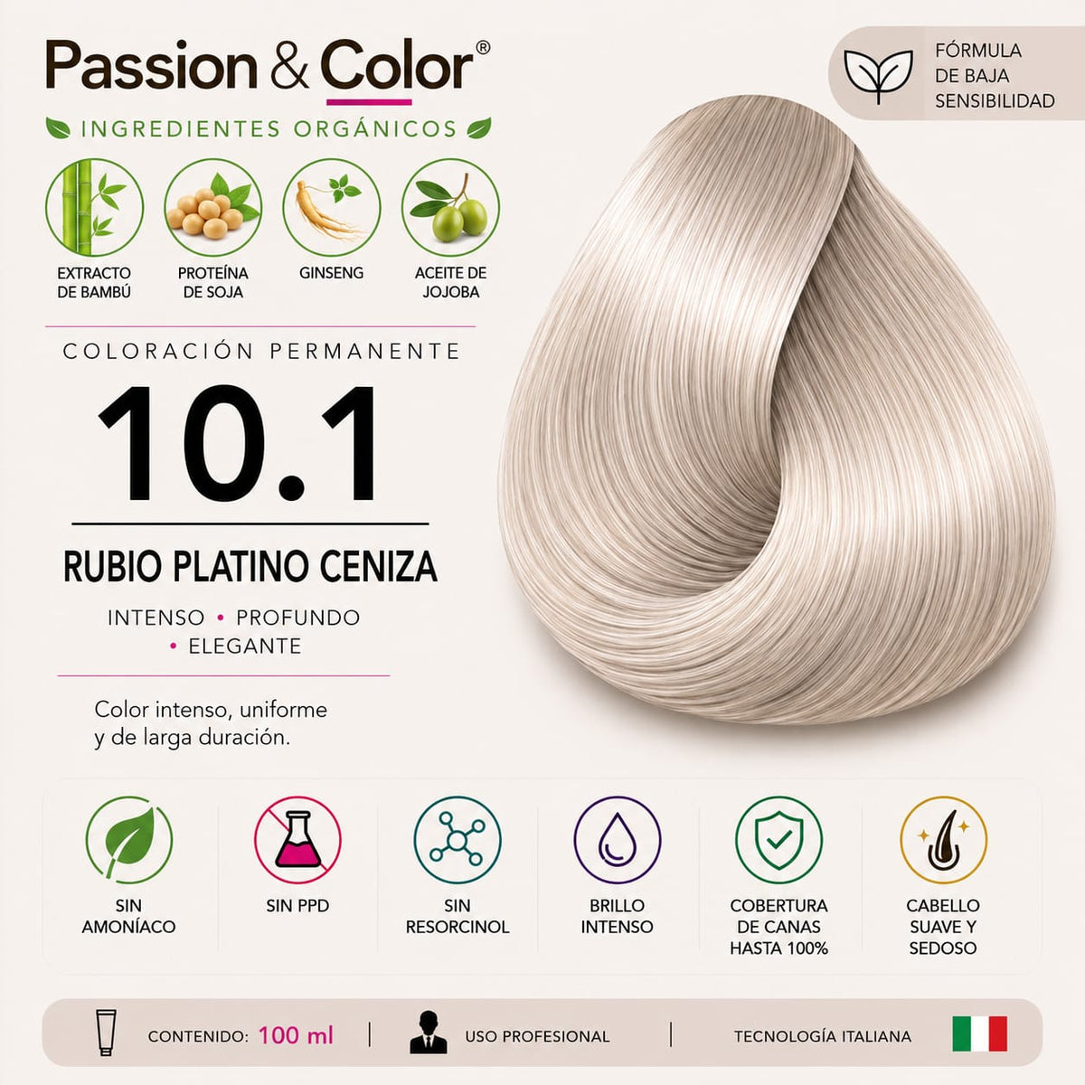 10.1 RUBIO PLATINO CENIZA