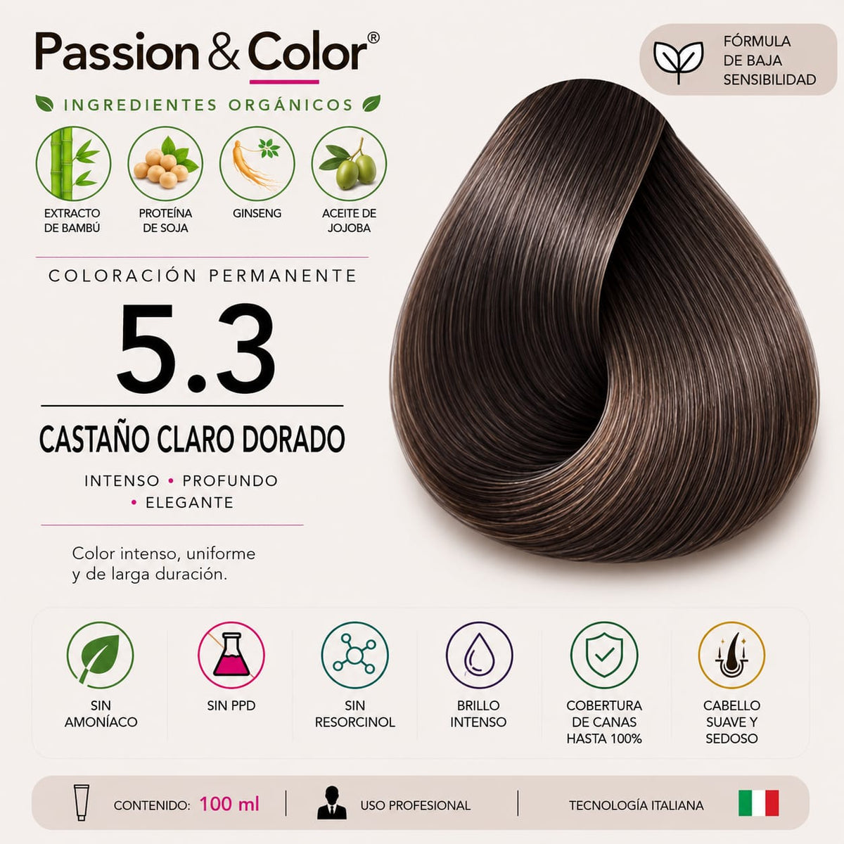 5.3 CASTAÑO CLARO DORADO