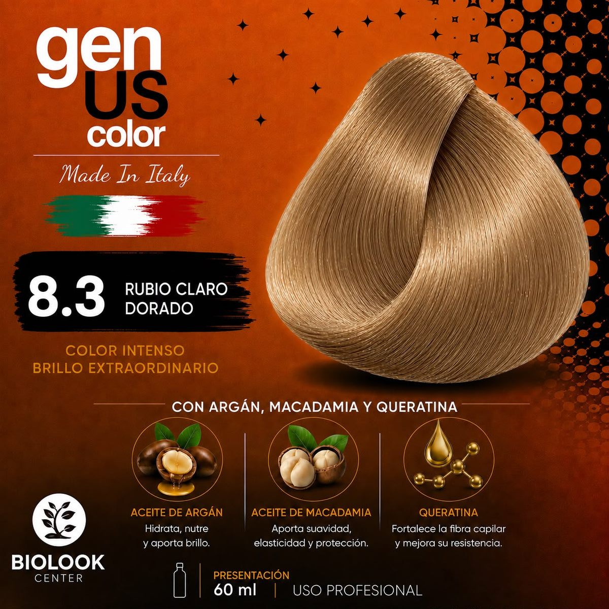8.3 Rubio Claro Dorado. GenUs Color