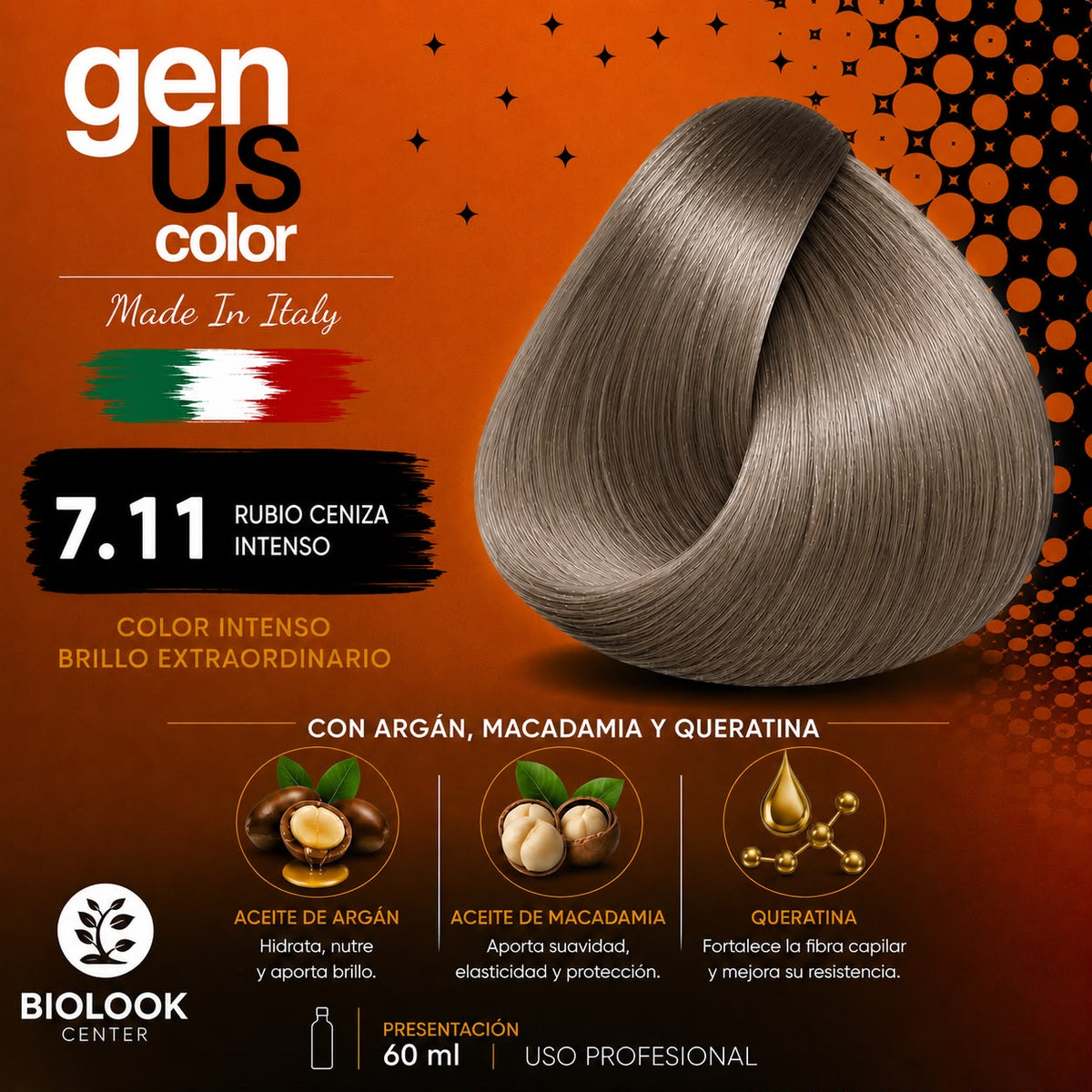 7.11 Rubio Cenizo Intenso. GenUs Color
