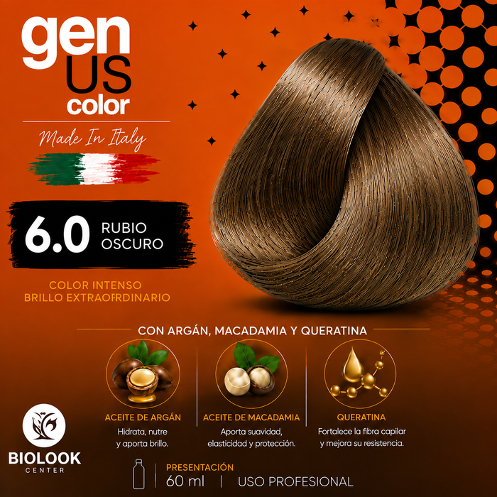 6.0 RUBIO OSCURO. GenUs Color