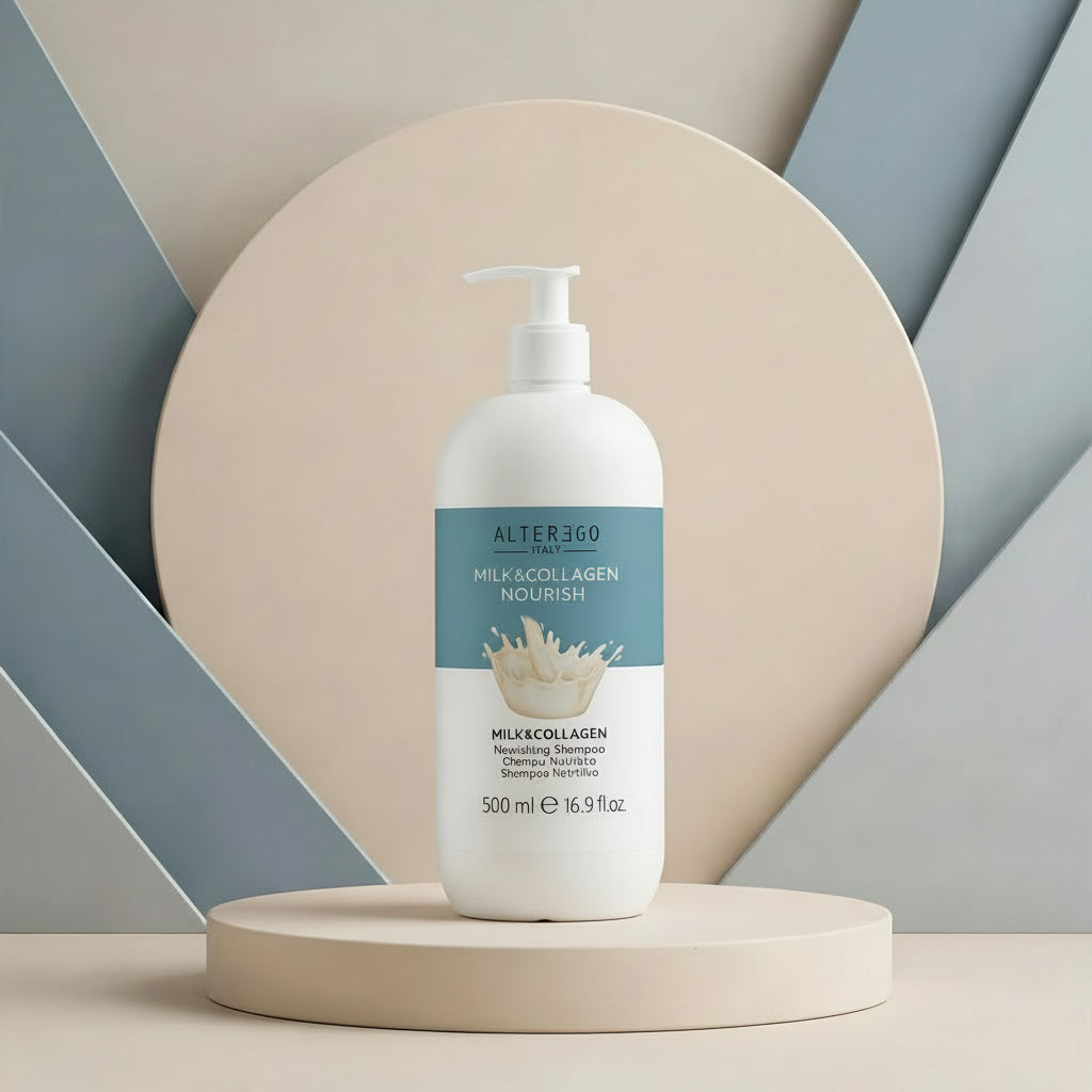 Shampoo Leche y Colageno. Nutrición y Revitalización