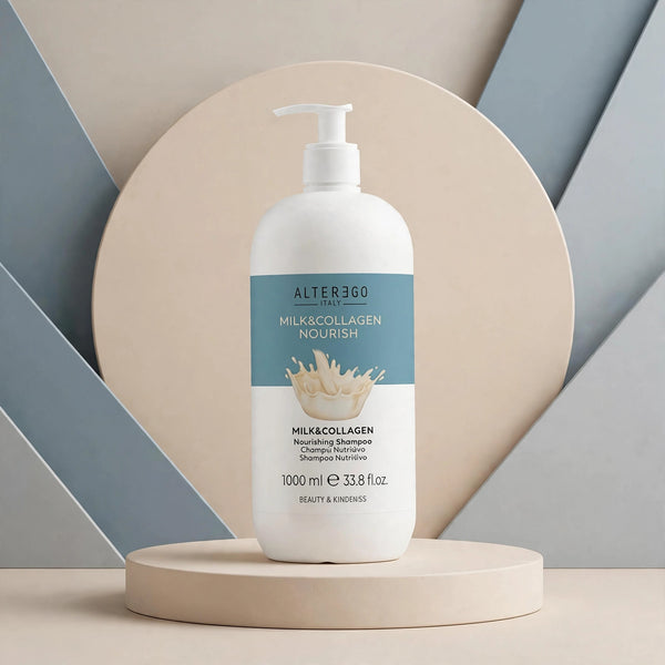 Shampoo Leche y Colageno. Nutrición y Revitalización